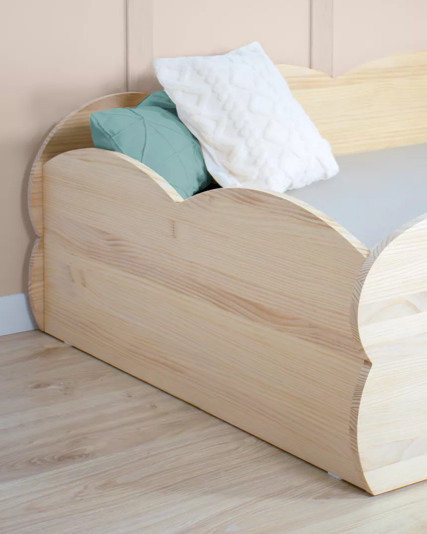 Cama Montessori Nuvem madeira natural - Entrega gratuita