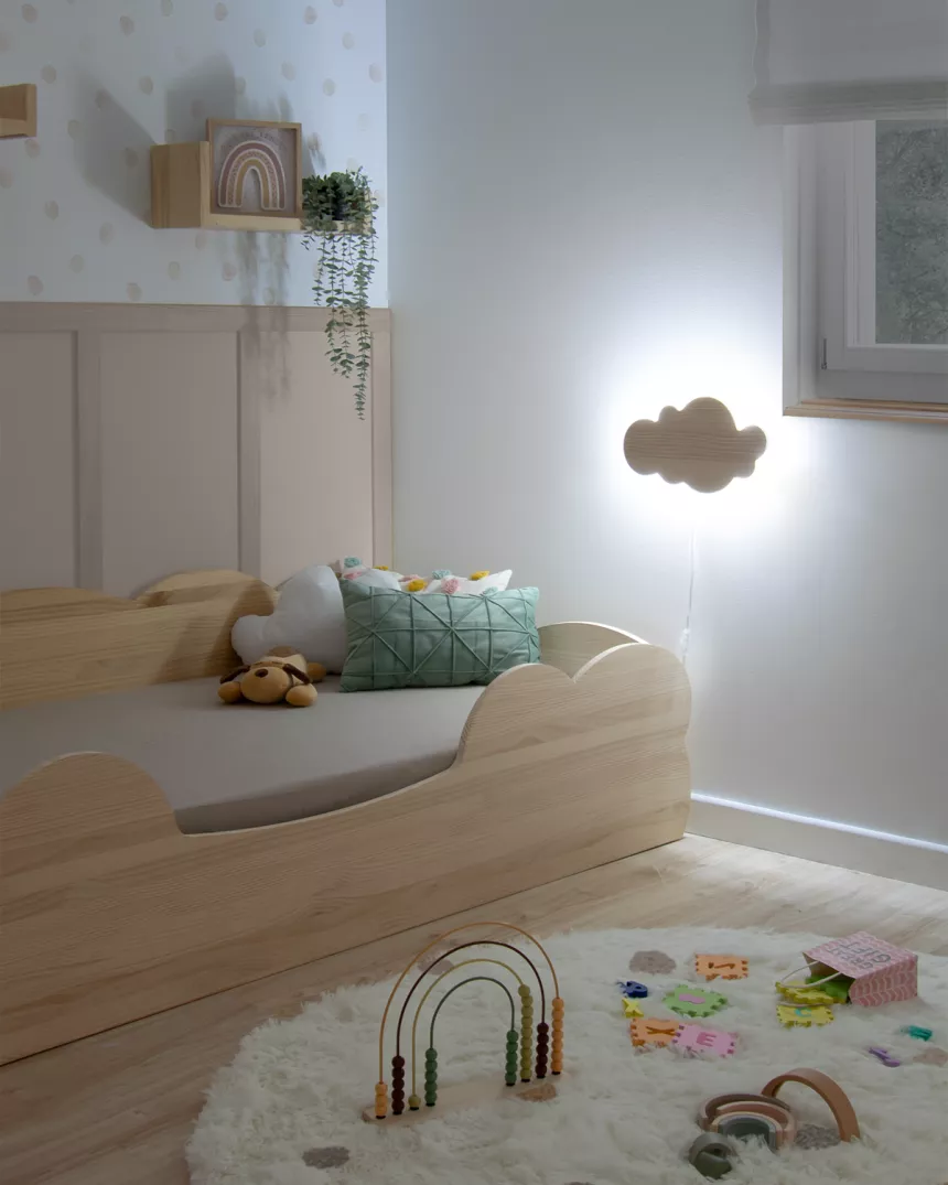 Cama Montessori Nuvem madeira natural - Entrega gratuita 2