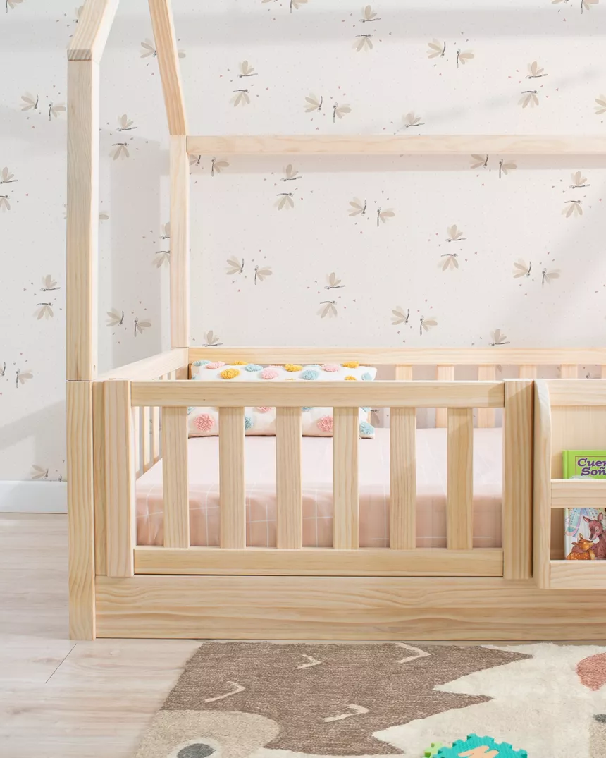 Barreira de proteção extra camas montessori