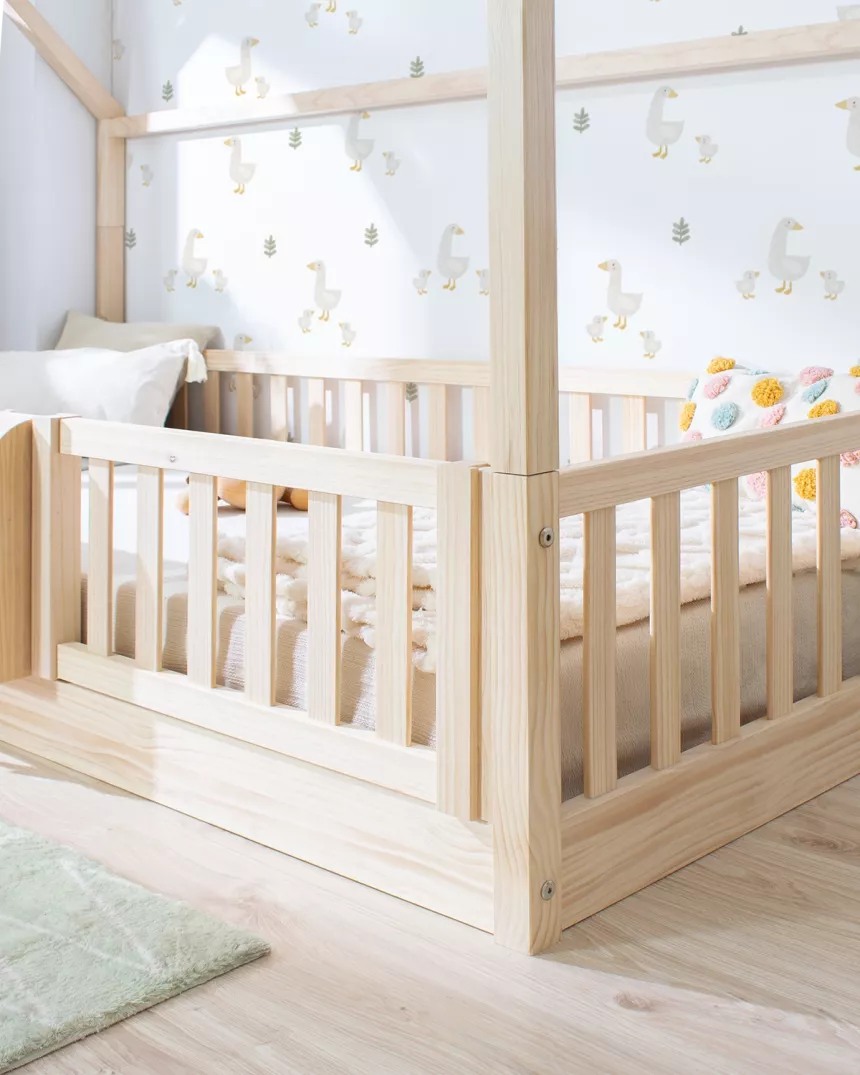 Barreira de proteção extra camas montessori