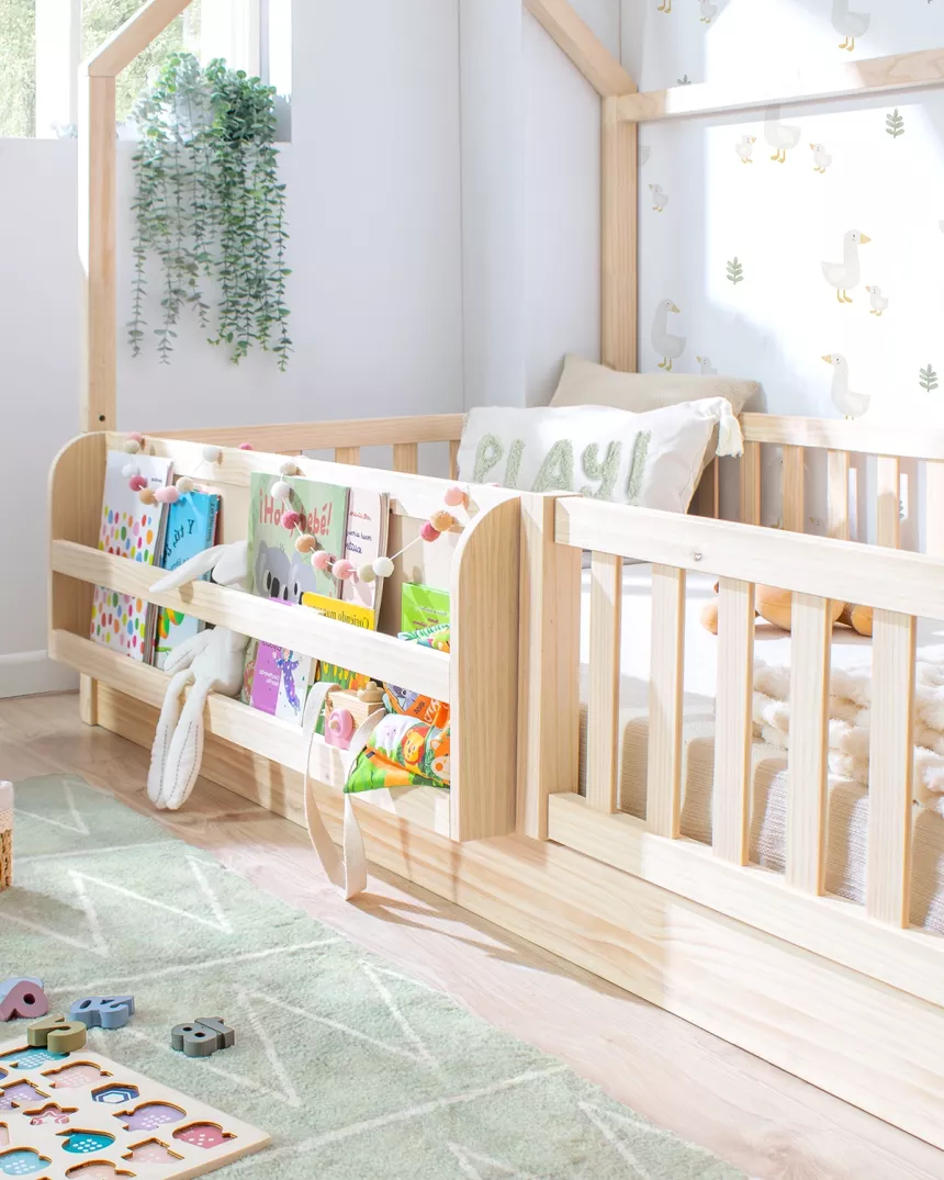 Barreira de proteção extra camas montessori