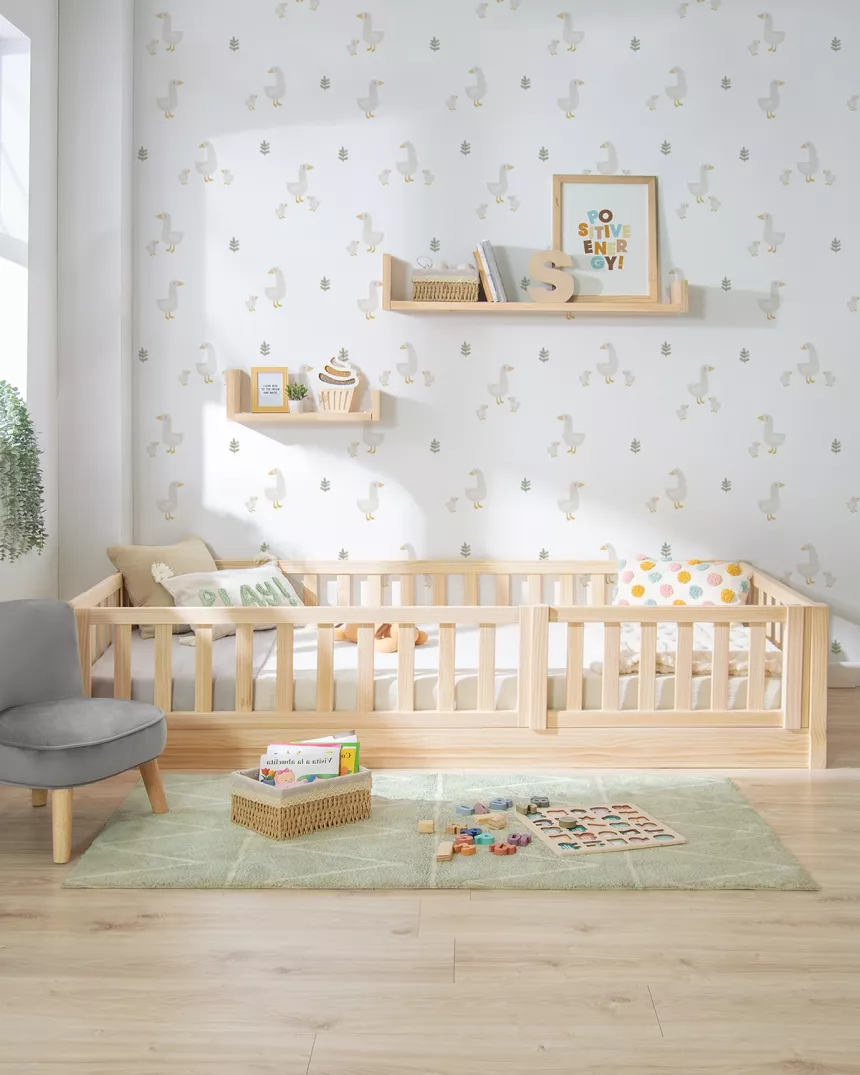 Barreira de proteção extra camas montessori