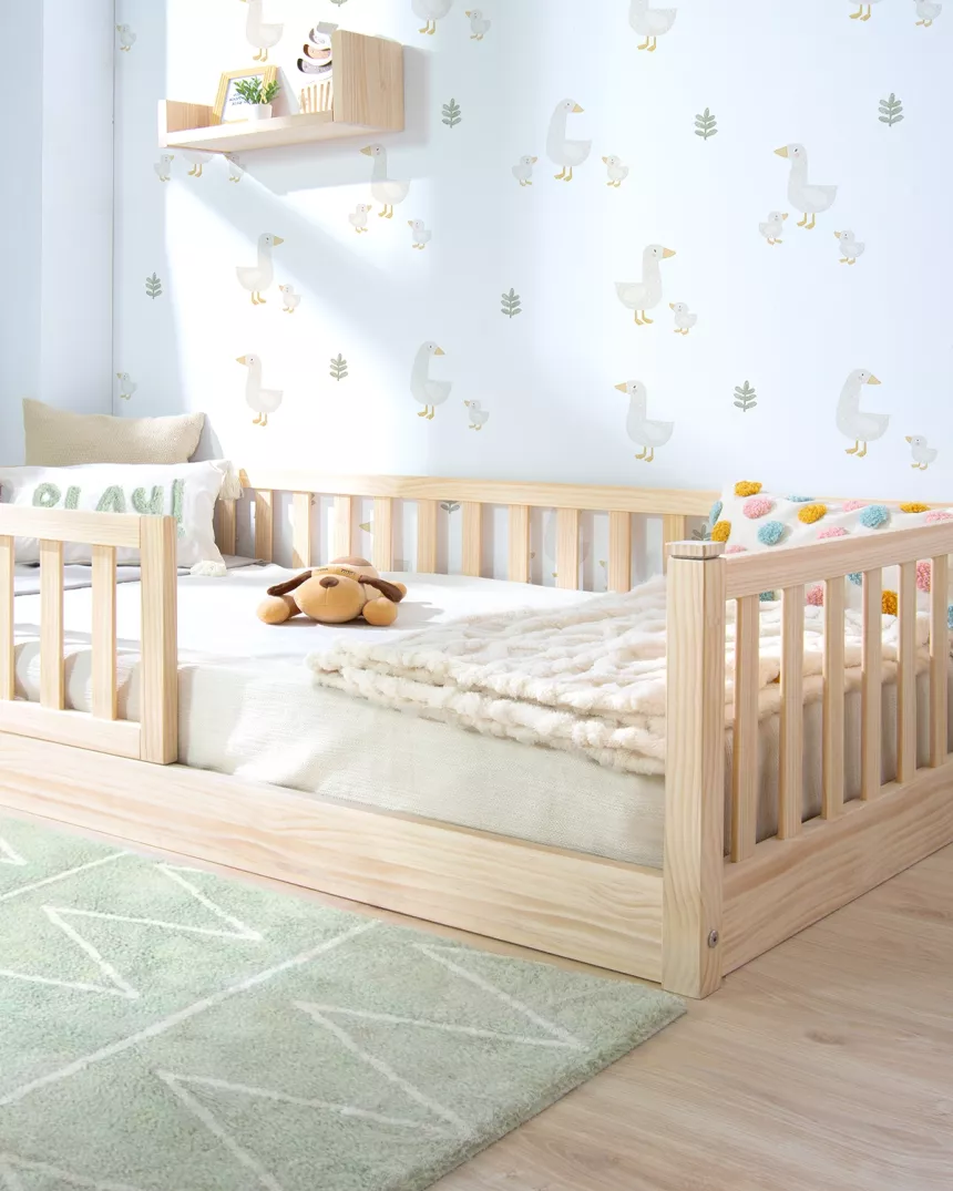 Barreira de proteção extra camas montessori