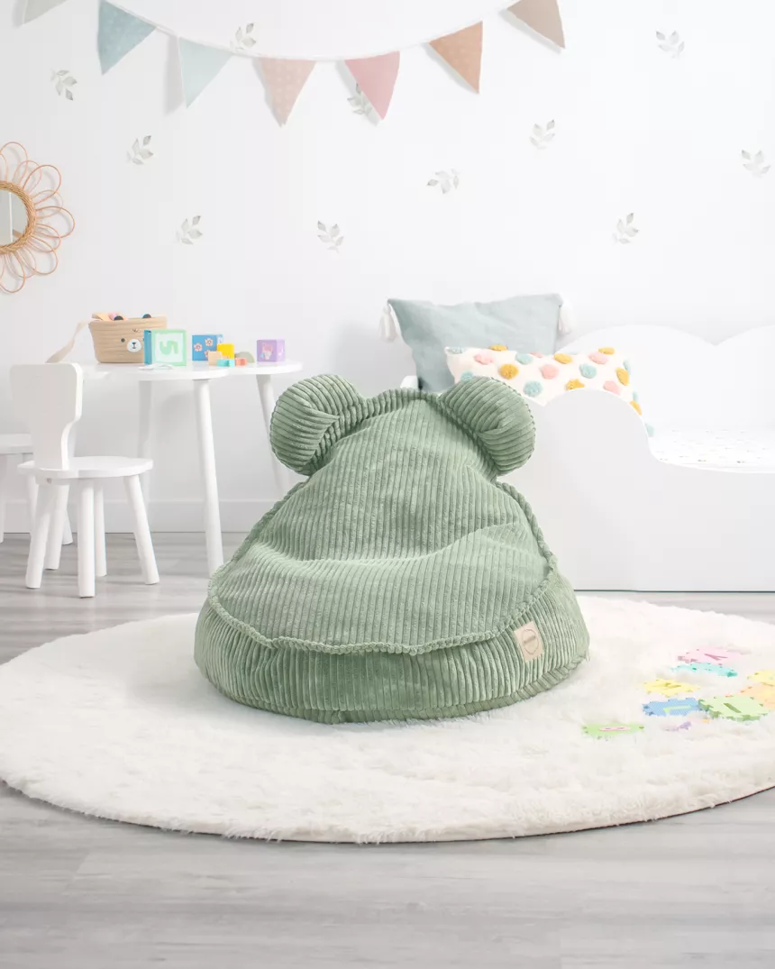 Puff infantil ursinho verde 2