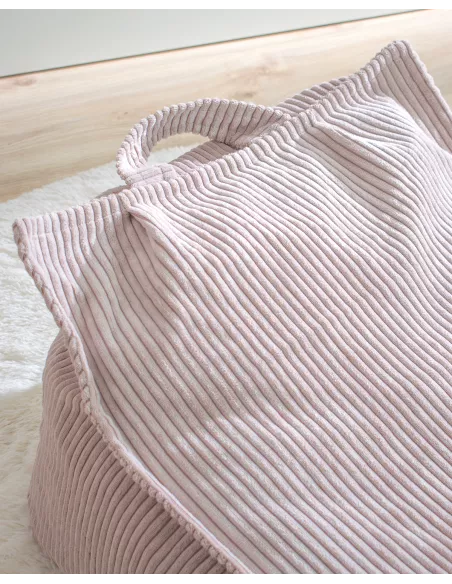 Puff grande infantil rosa