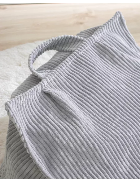 Puff grande cinza infantil