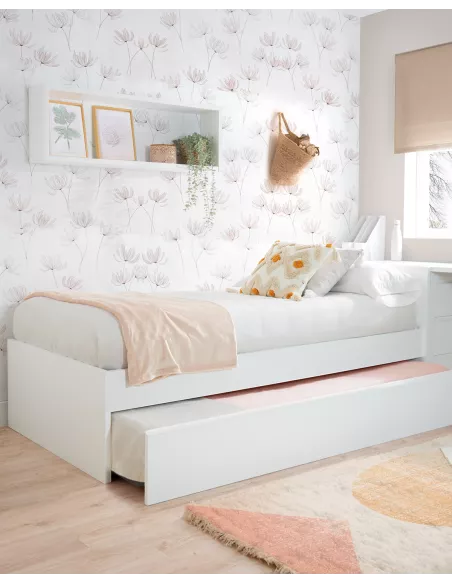 Cama dupla juvenil branca - Baixa