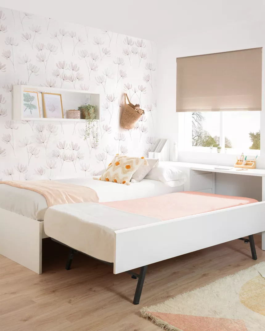 Cama dupla juvenil branca - Baixa