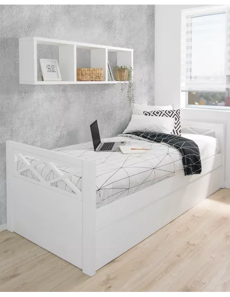 Cama dupla para jovens Cruz | Entrega gratuita