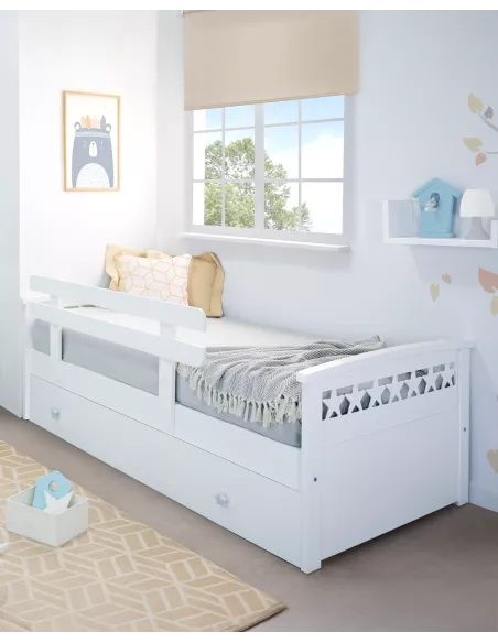 Cama infantil dupla de solteiro Estrelas - Entrega gratuita