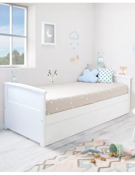 Cama dupla de criança Curvo - Entrega gratuita