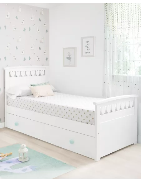 Cama dupla infantil Corações - Entrega gratuita