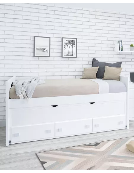 Cama compacta juvenil Lineal - Entrega gratuita