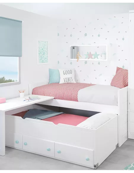 Cama compacta juvenil Lineal - Entrega gratuita