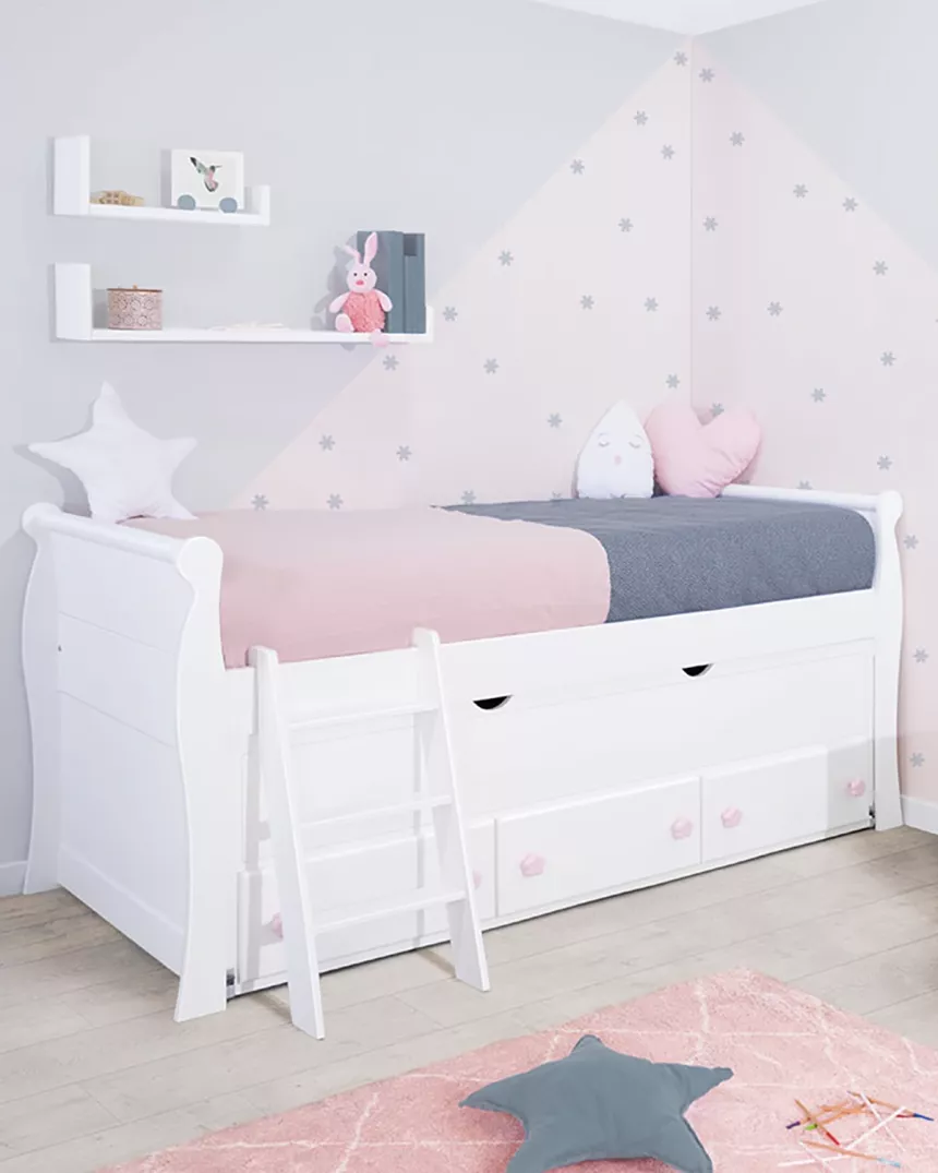 Cama juvenil compacta gôndola - Entrega gratuita