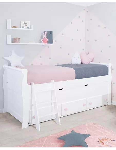 Cama juvenil compacta gôndola - Entrega gratuita