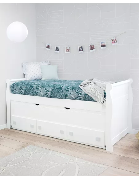 Cama juvenil compacta gôndola - Entrega gratuita