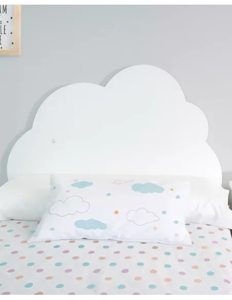 Cabeceira infantil nuvem com luz