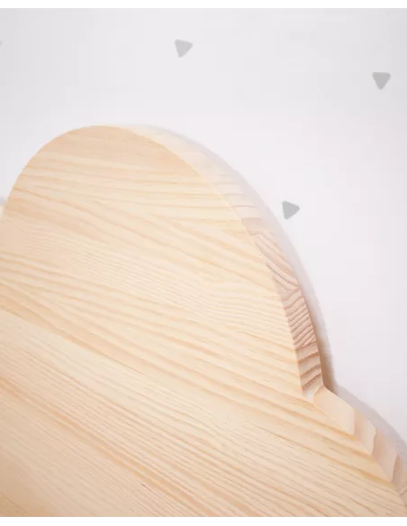 Cabeceira Nuvem em Madeira Natural