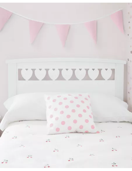 Cabeceira infantil corações - Entrega gratuita