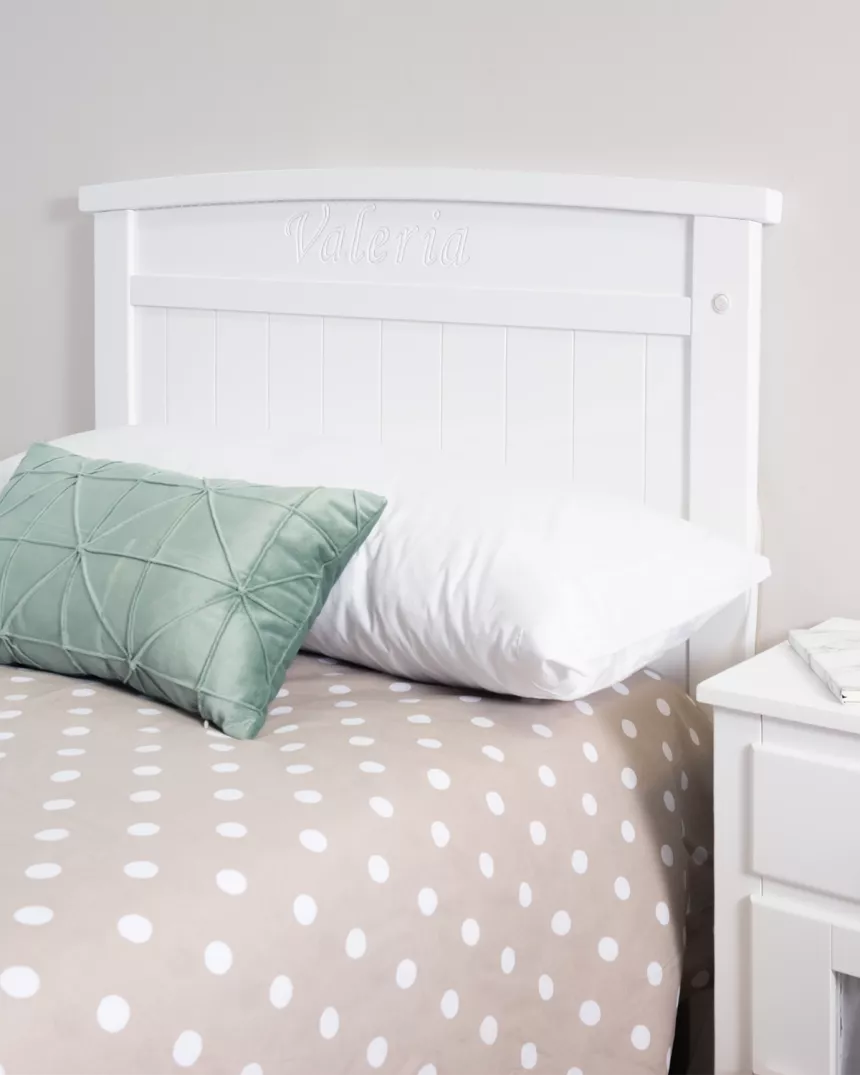 cabeceira infantil curvo com nome personalizado