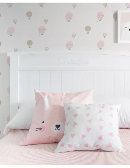 cabeceira infantil curvo com nome personalizado