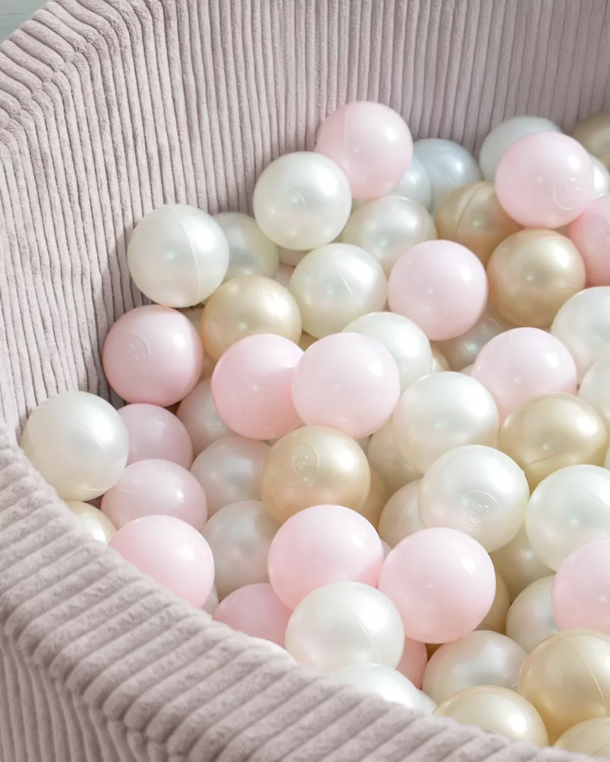 Piscina de bolas infantil rosa 2