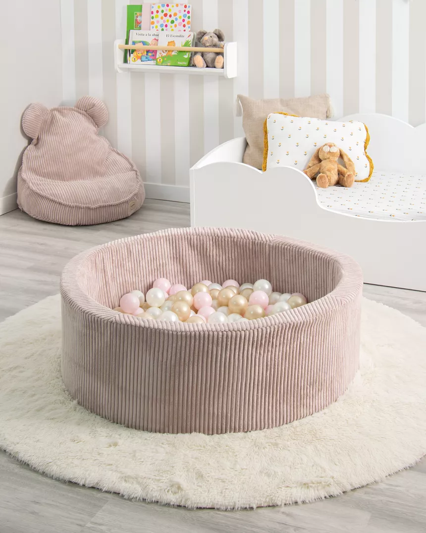 Piscina de bolas infantil rosa