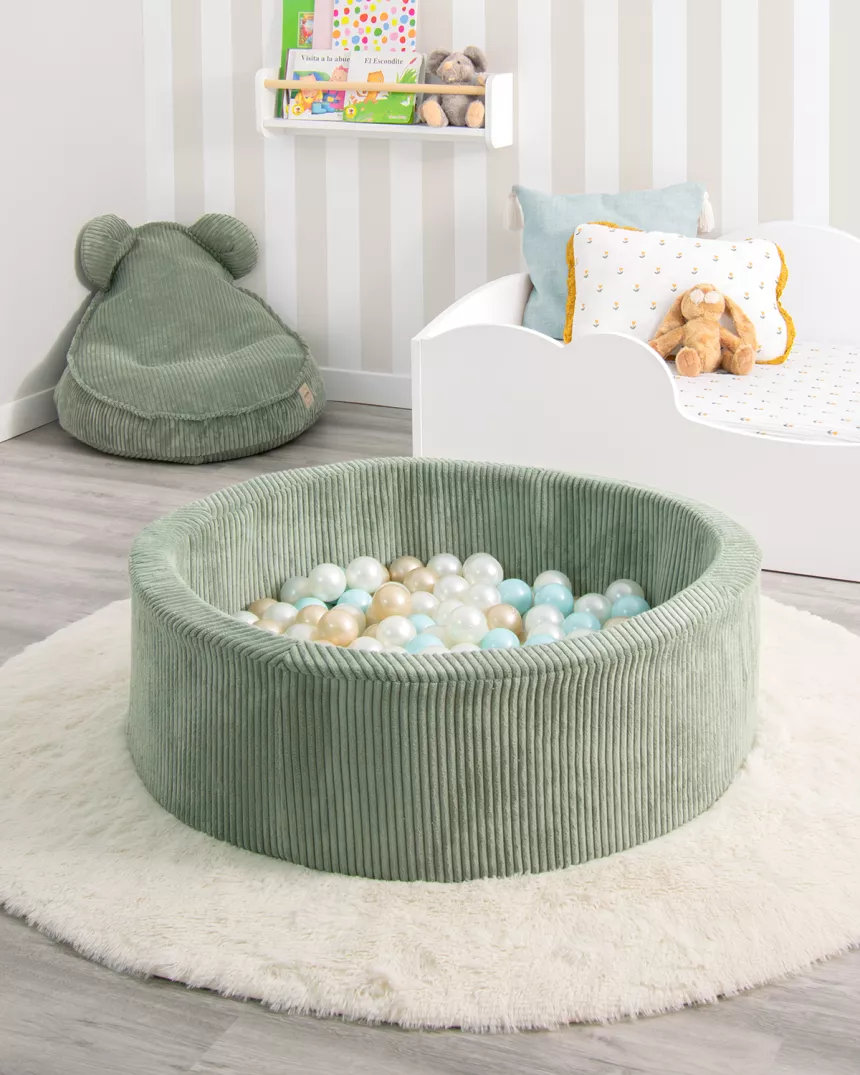 Piscina de bolas infantil verde