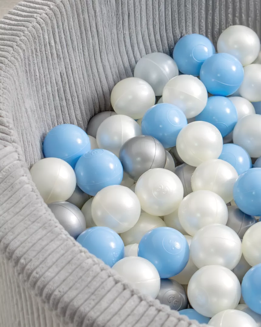 Piscina de bolas infantil cinza