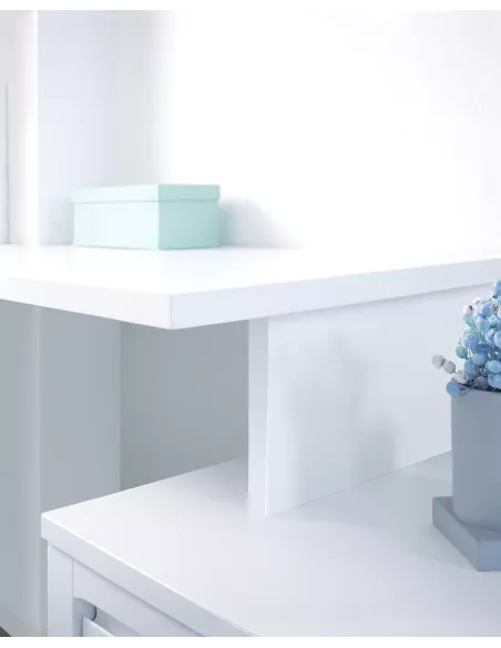 secretária juvenil com gaveteiro e mesinha lineal