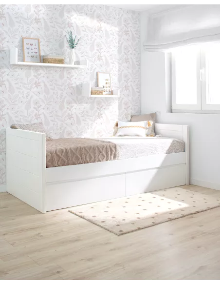 Cama Lineal com gavetas - Entrega gratuita