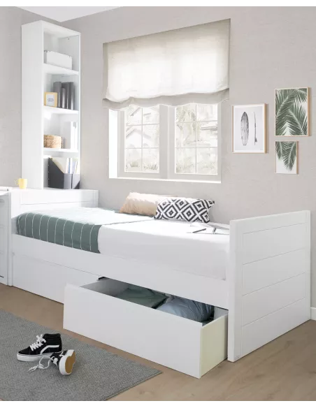 Cama Lineal com gavetas - Entrega gratuita