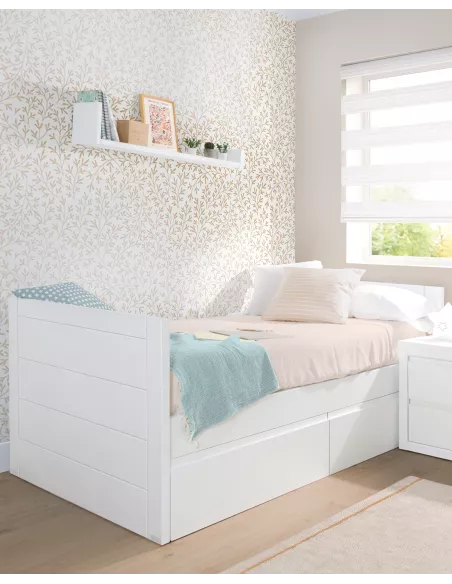 Cama Lineal com gavetas - Entrega gratuita