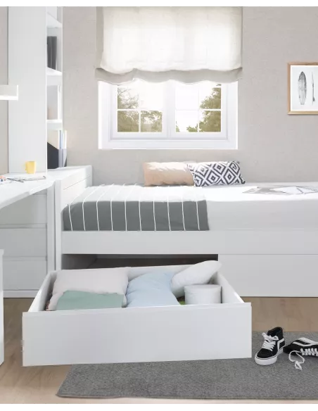 Cama Lineal com gavetas - Entrega gratuita
