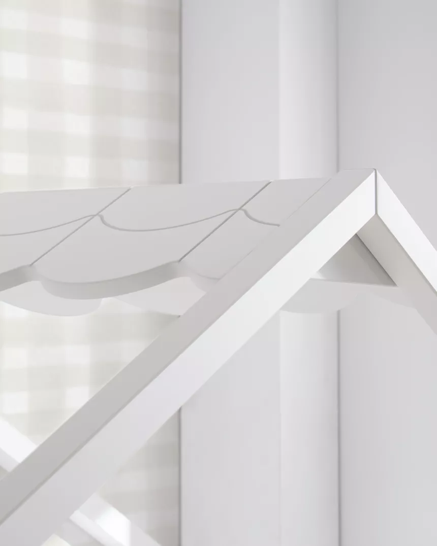 Cama com gavetas Casinha branca com telhado - Entrega gratuita