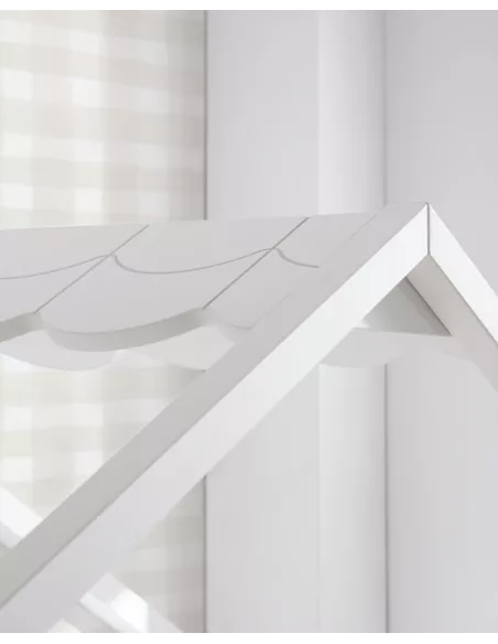 Cama com gavetas Casinha branca com telhado - Entrega gratuita