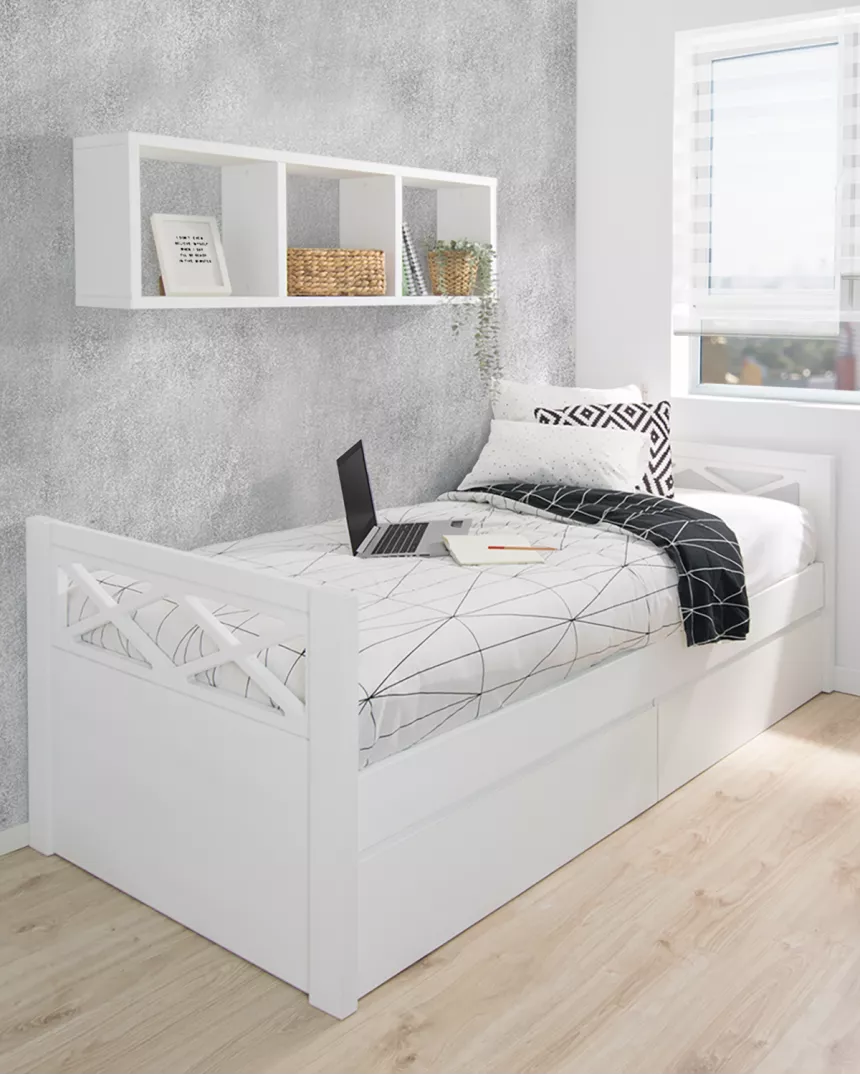 Ninho juvenil com 2 gavetas Cruz