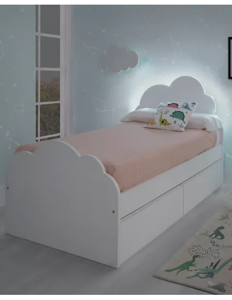 Cama para crianças Nuvem com gavetas - Entrega gratuita