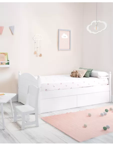 Cama de criança com gavetas Esfera - Entrega gratuita