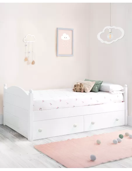 Cama de criança com gavetas Esfera - Entrega gratuita