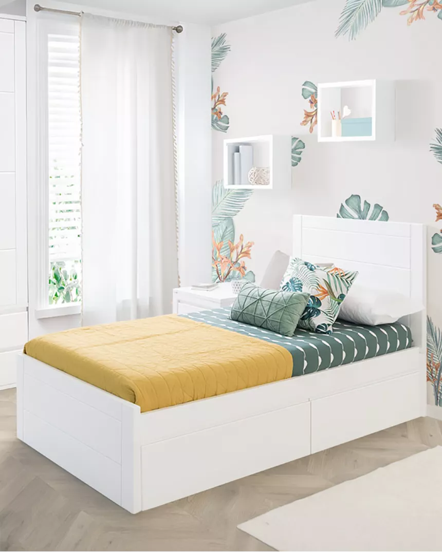 Cama com gavetas Lineal pezeira baixa - Entrega gratuita 2