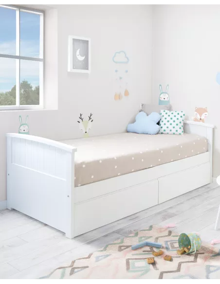 Cama Curvo com gavetas