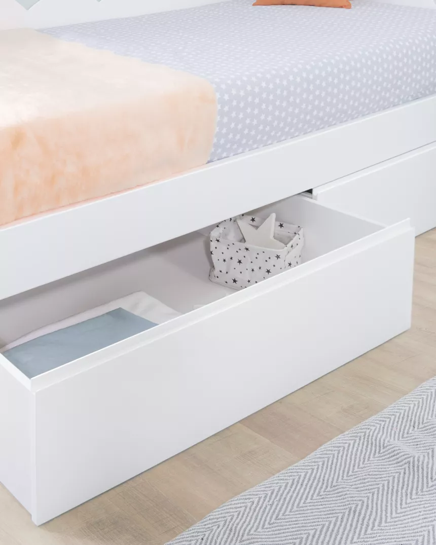 Cama infantil com gavetas Nuvem - Entrega Gratuita 2