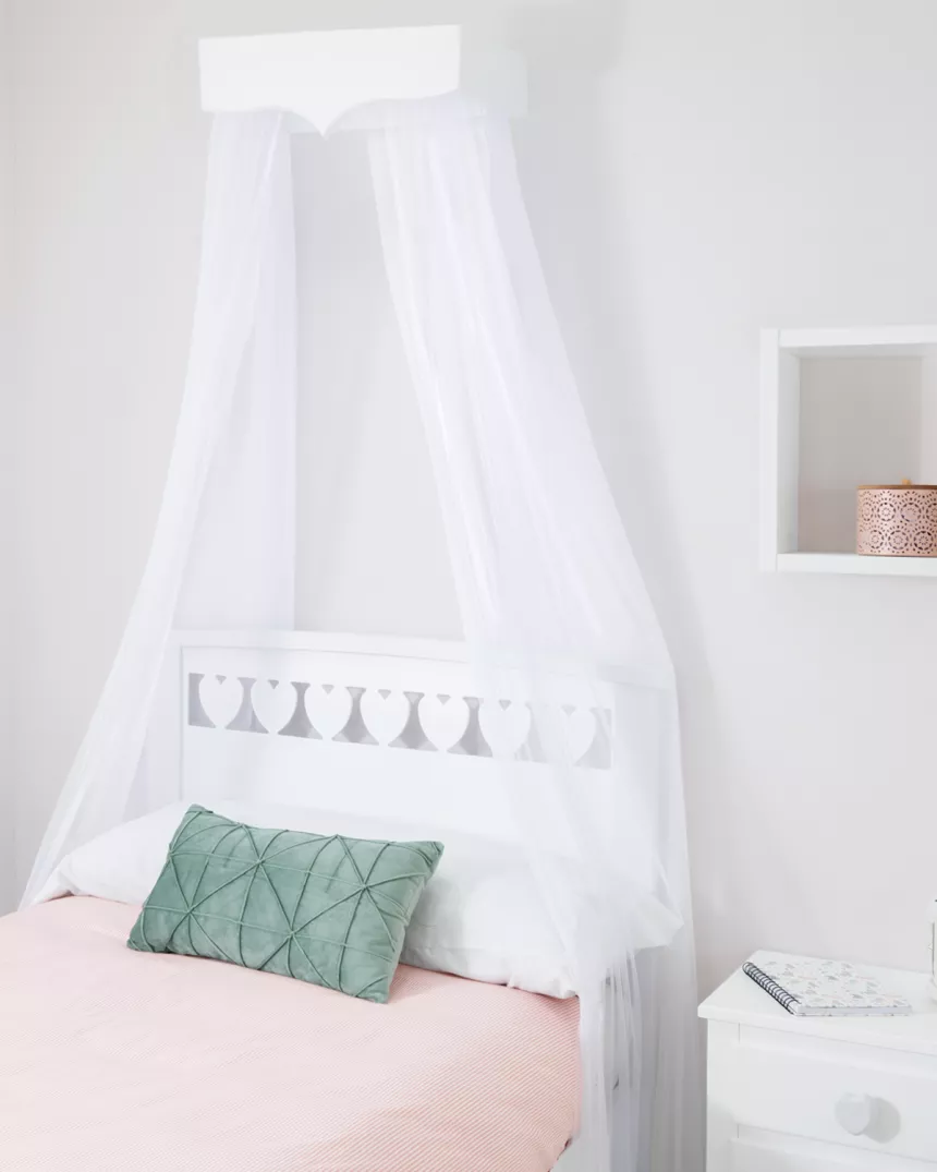 Cama de criança corações com gavetas - Entrega gratuita