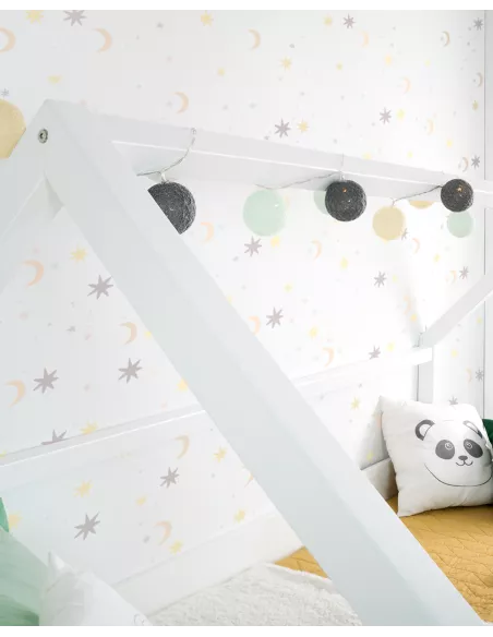 Cama casinha branca de madeira cama dupla - Entrega gratuita