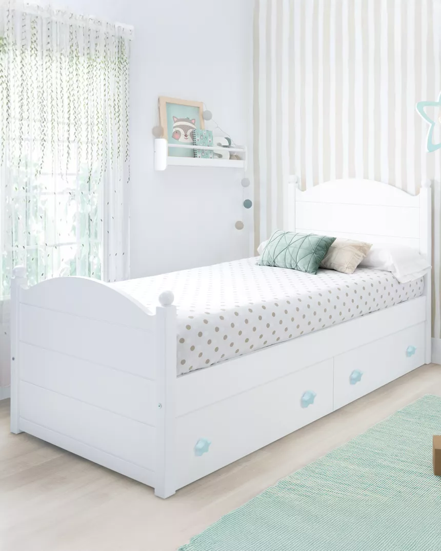 Cama infantil com gavetas Esfera - Entrega gratuita