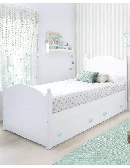 Cama infantil com gavetas Esfera - Entrega gratuita