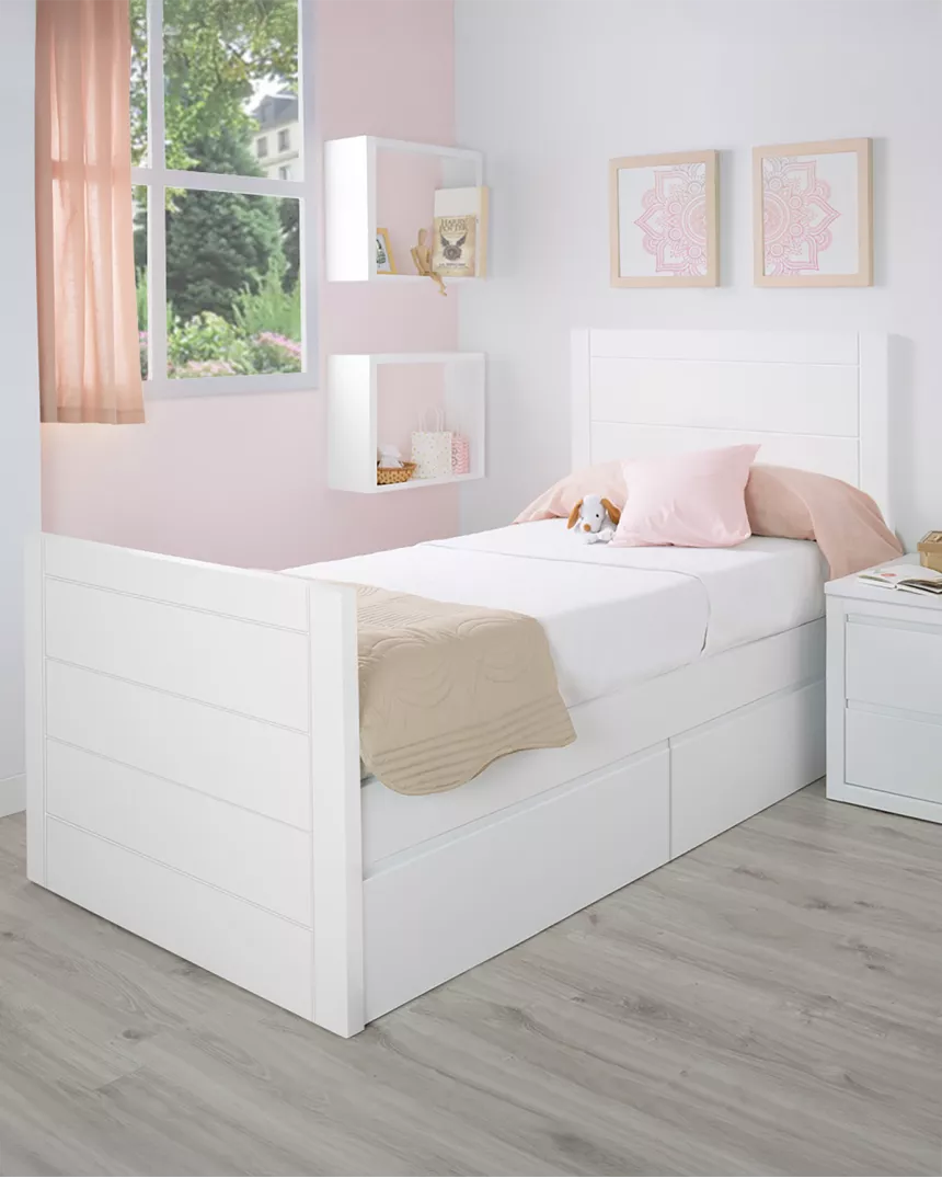 Cama juvenil com gavetas Lineal - Entrega gratuita