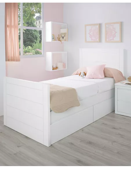 Cama juvenil com gavetas Lineal - Entrega gratuita
